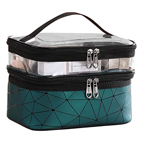 Discoball Kulturbeutel Schminktasche,Kosmetiktasche Transparent Große Kapazität, Reise Make up Tasche Organizer Waschtasche, für den Gebrauch zu Hause, auf Reisen und auf Geschäftsreisen von discoball