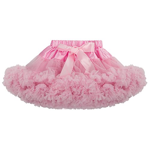 discoball Mädchen Rock Tulle Ballett Tutu überlagert Rüsche Tröckchen Tanz Tüllrock Petticoat Kostüme (Rosa) von discoball