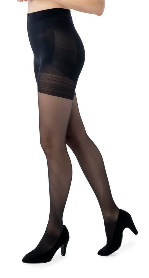 disée Feinstrumpfhose disée Damen Stützstrumpfhose Tights 3D Shape Effekt 30 DEN Fit Strümpfe mit Druckverlauf Kompression, vitalisierende Wirkung von disée