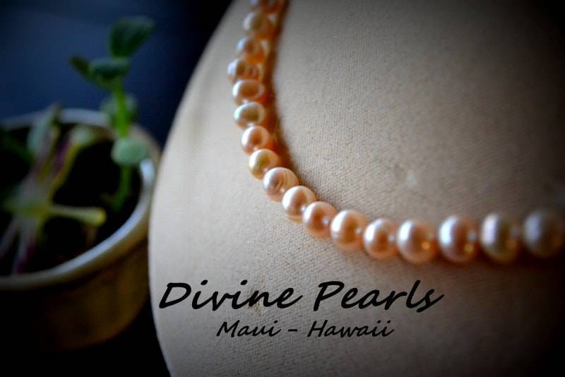 Bezaubernde Kleine Pfirsichfarbene Süßwasserperlen von divinepearls