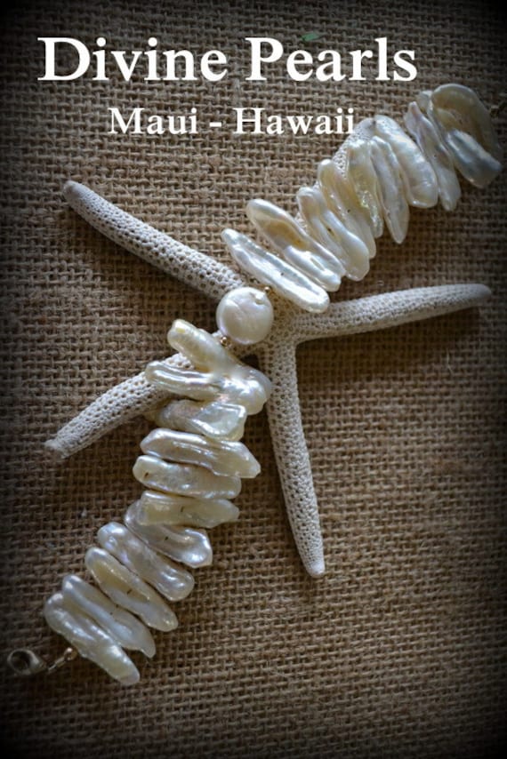 Schöne Biwa Perlen Armband Kombiniert Mit Münze Perle 14Kgf. Perfekte Hochzeit von divinepearls