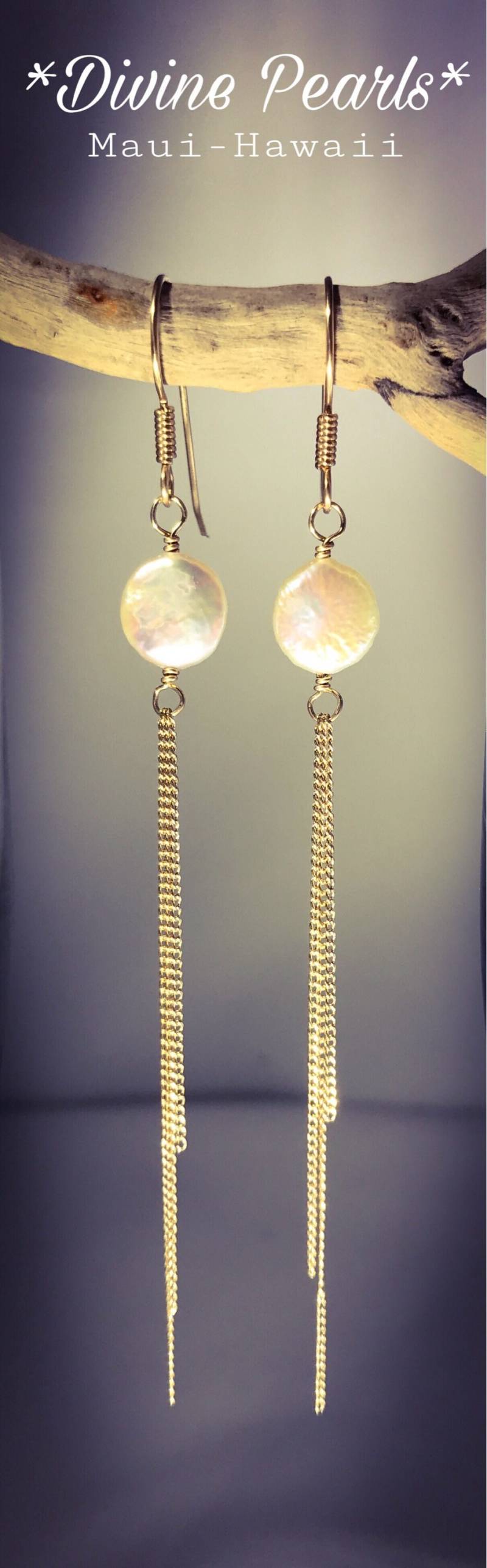 Süßwasserperlen Münzform von divinepearls