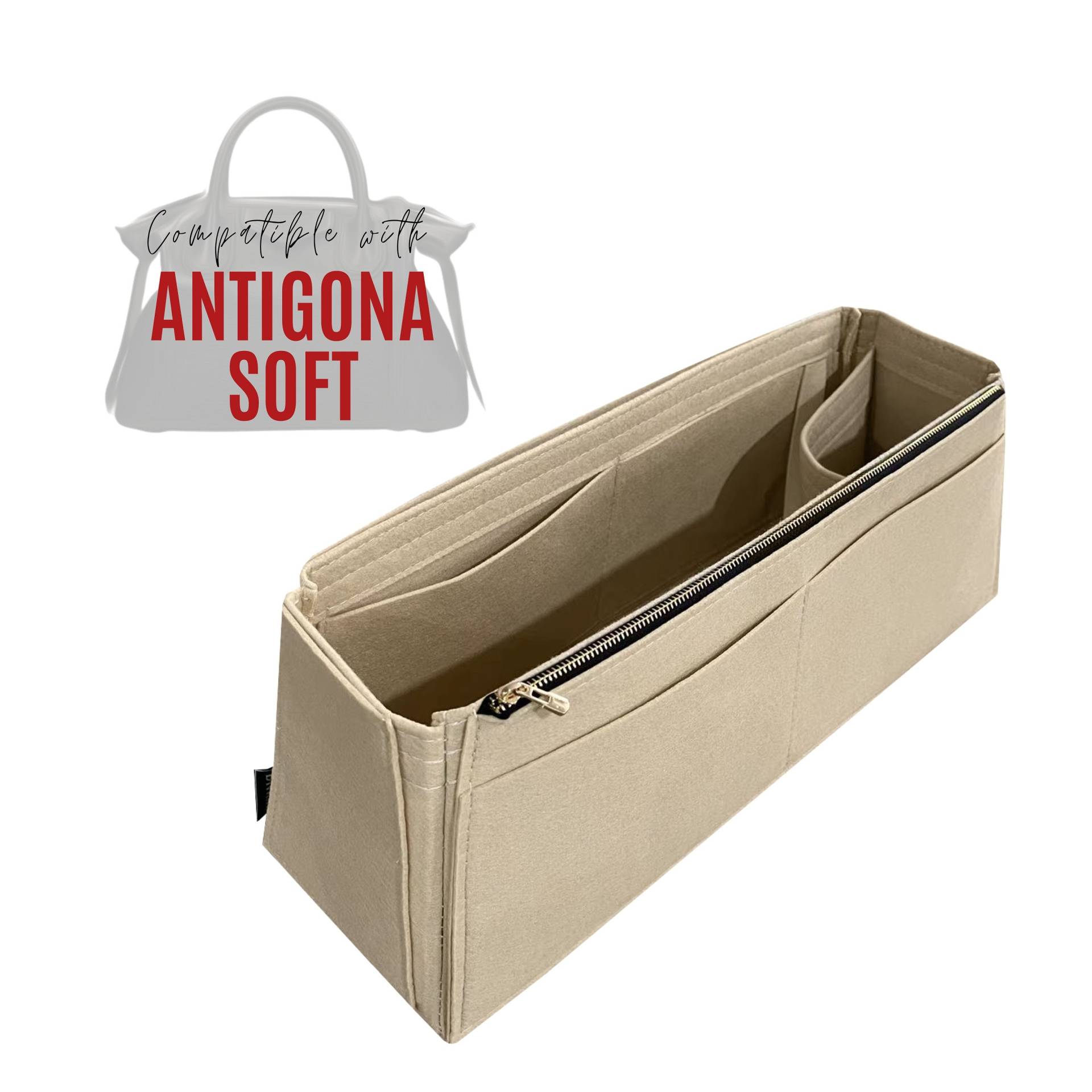 Antigona Soft Bag Organizer/Insert Filz Handtasche Lagerung Für Geldbörse Liner Mit Laptop Ipad Tasche von divitize