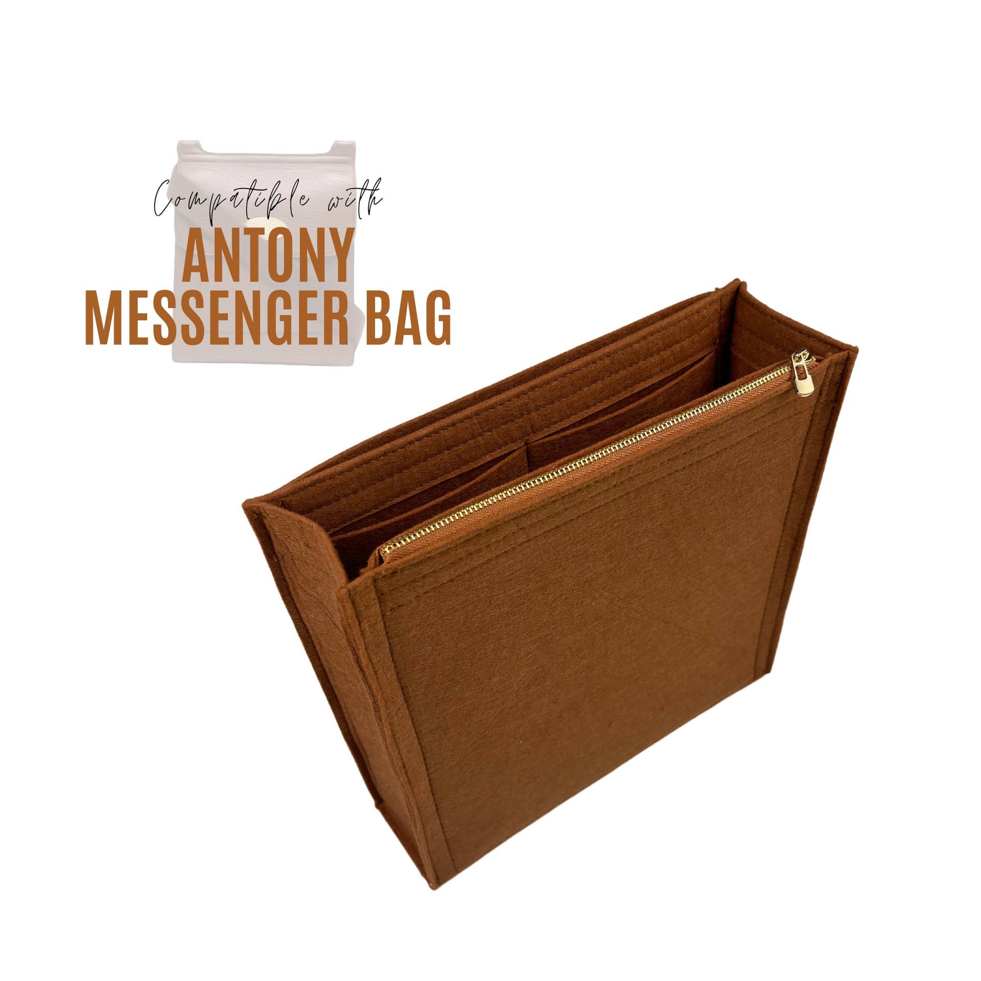 Antony Bag Organizer/Kleine Insert Mit Reißverschlusstasche Messenger Handtasche Filz Lagerung Anpassbare Liner Schutz Stabil Snug von divitize