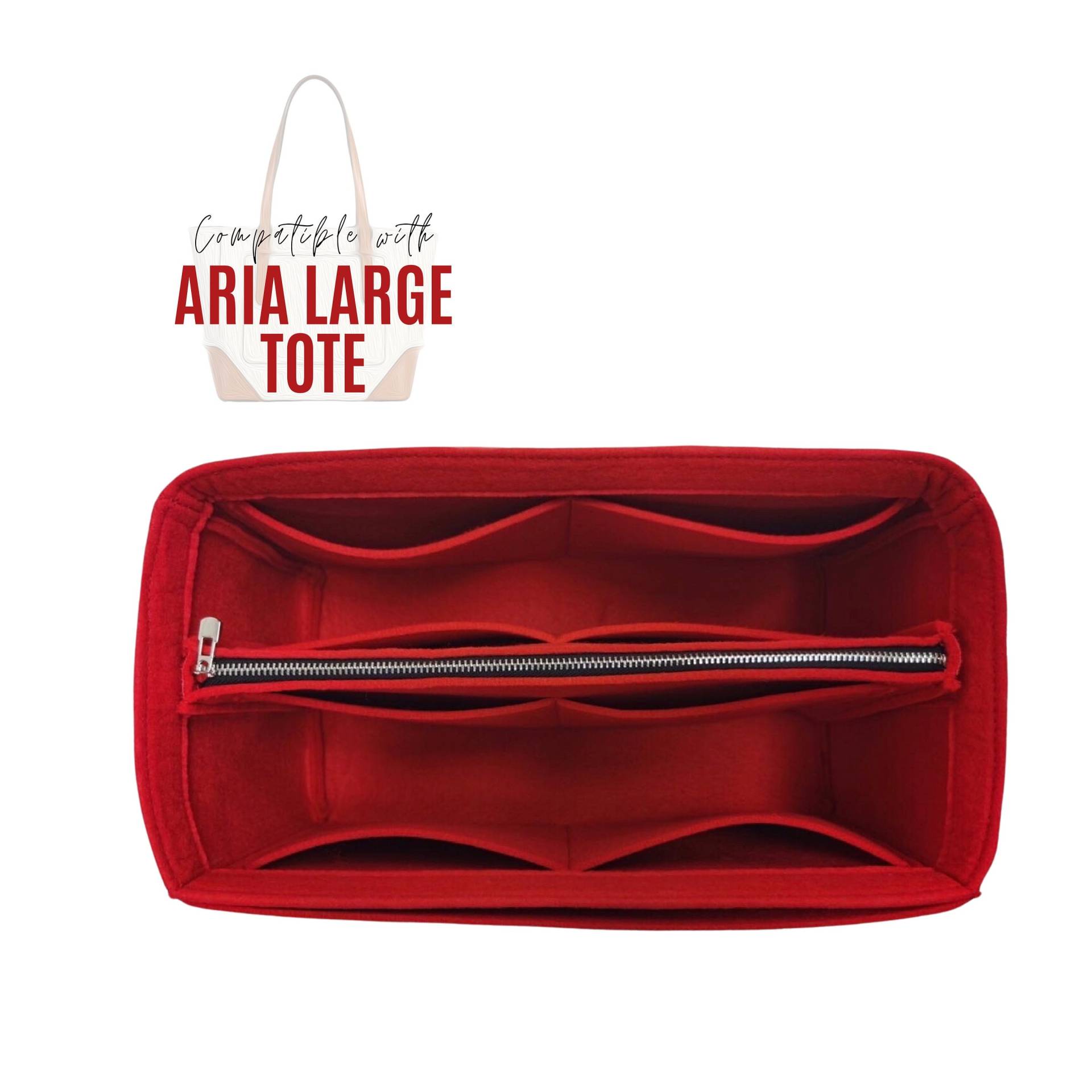 Aria Große Tragetasche Organizer/Tote Insert Handtasche Aufbewahrung Für Mk Geldbörse Liner Tasche Laptop Ipad Base Shaper Schutz von divitize