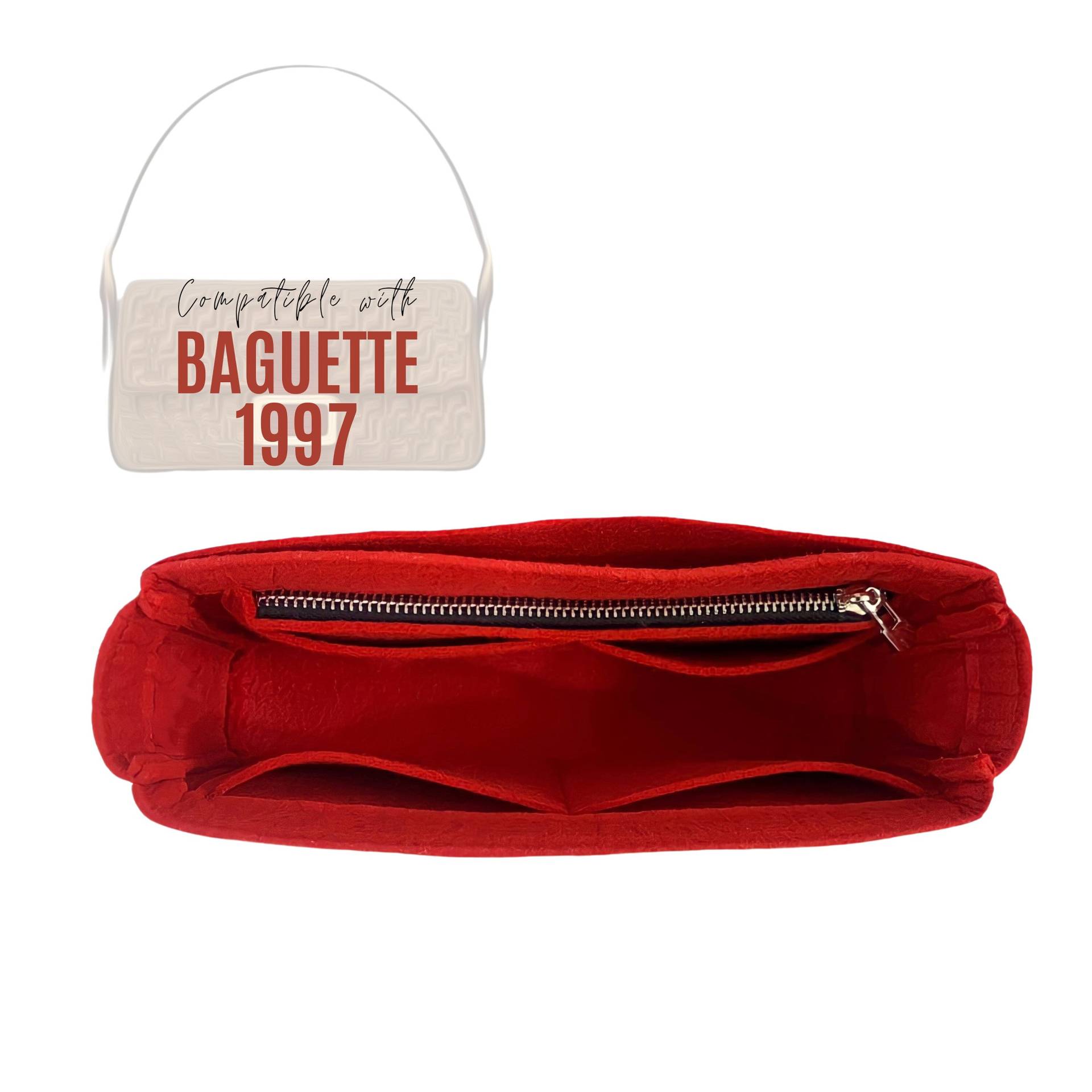 Baguette 1997 Bag Organizer/Insert Filz Mini Liner Displayschutzfolie Snug Handmade Premium Luxusgeschenk von divitize