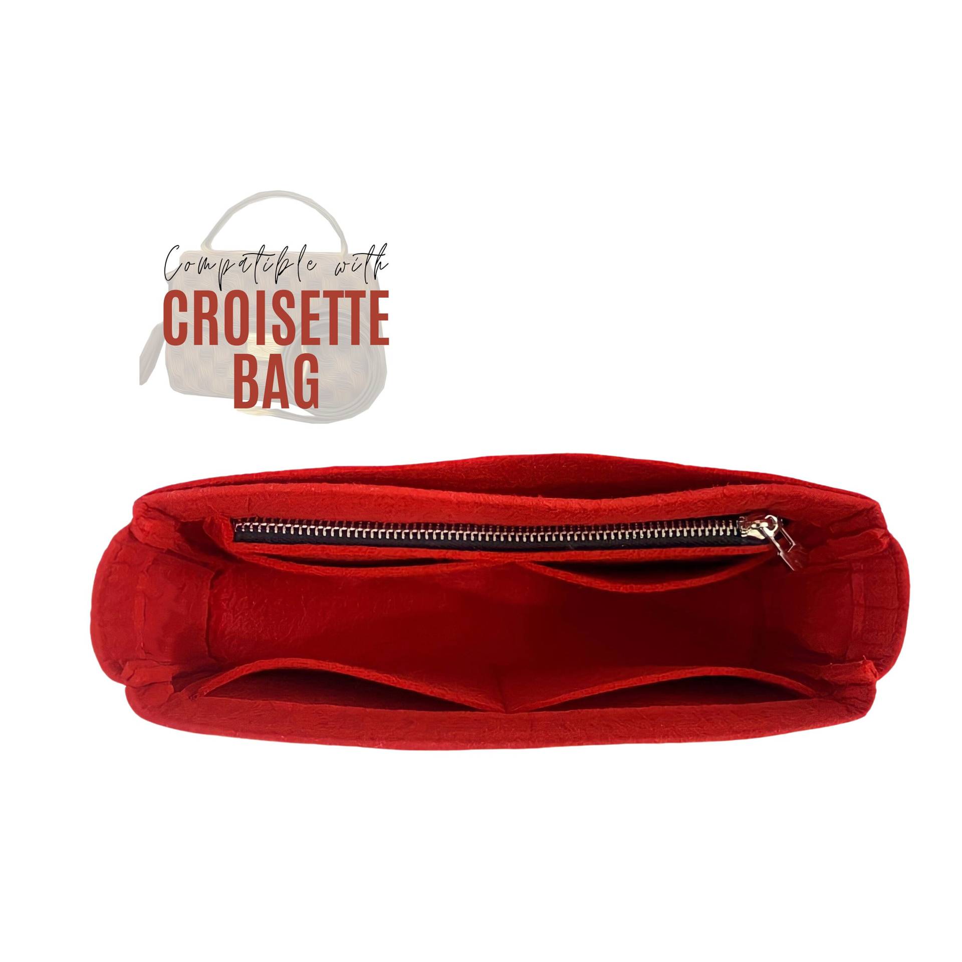 Croisette Schultertasche Organizer/Einsatz Anpassbare Handmade Premium Filzschutzfolie Snug Sturdy von divitize