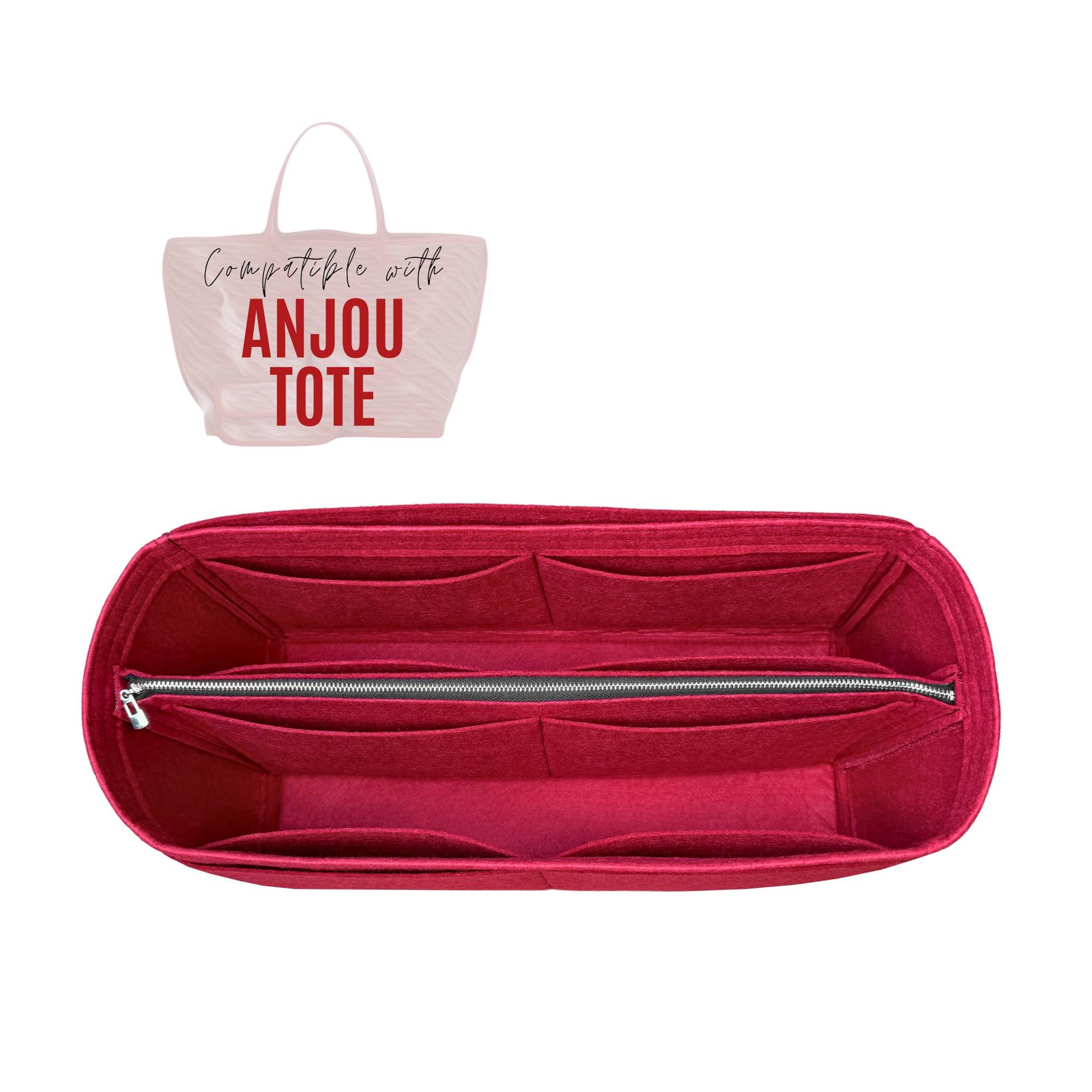 Divitize Anjou Taschenorganizer/Premium-Geldbeuteleinsatz Für Gm Tote Anpassbare Handgefertigte Filztasche, Formerschutz, Snug von divitize