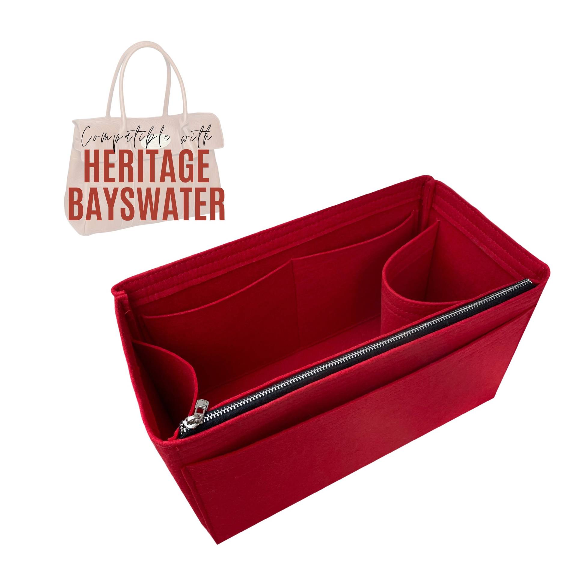 Neue Und Tradition Bayswater Ledertasche Organizer/Mini Insert Abnehmbare Reißverschlusstasche Filz-Handtaschen-Aufbewahrung Ipad Laptop-Tasche von divitize