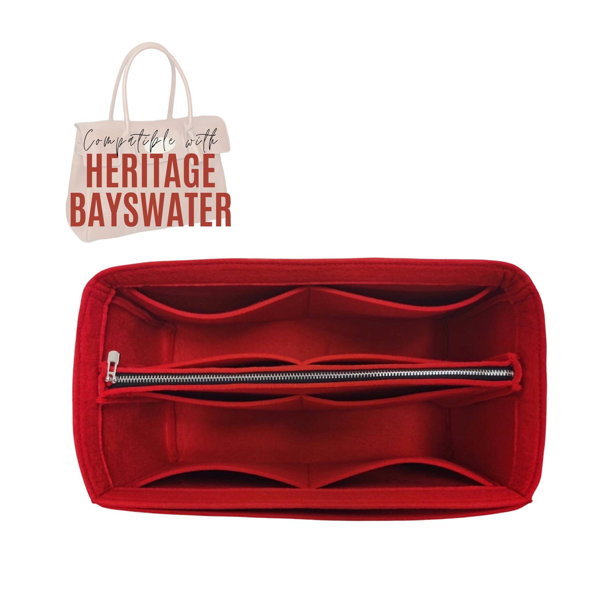 Bayswater Taschenorganizer/Mini Filzeinlage Mit Abnehmbarem Reißverschluss Handtaschenaufbewahrung Ipad Laptoptasche Tote von divitize