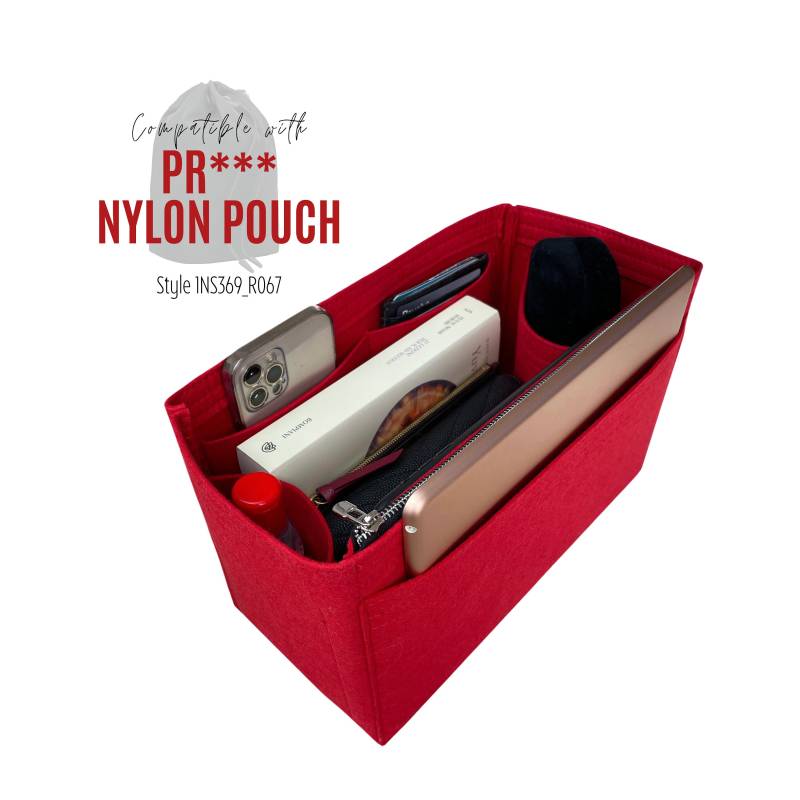 Nylon Beutel Organizer/Kordelzug Eimer Anpassbare Handgefertigte Filz Re-Nylon Kordel Einsatz Necessaire Logo Futter von divitize