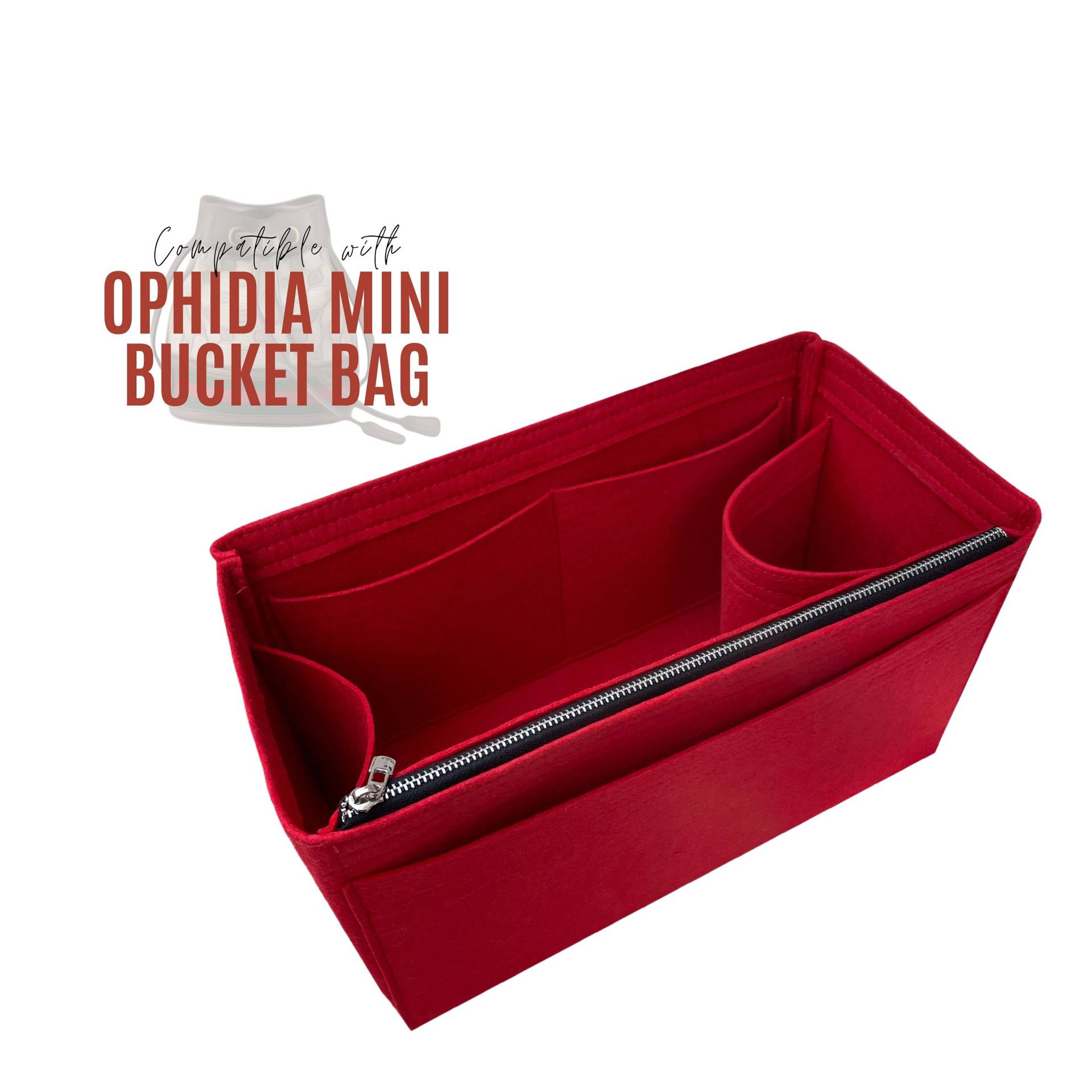 Ophidia Bucket Bag Organizer Mit Reißverschlusstasche/Klein Insert Anpassbare Handgemachte Filz Mini Liner Schutz Snug von divitize