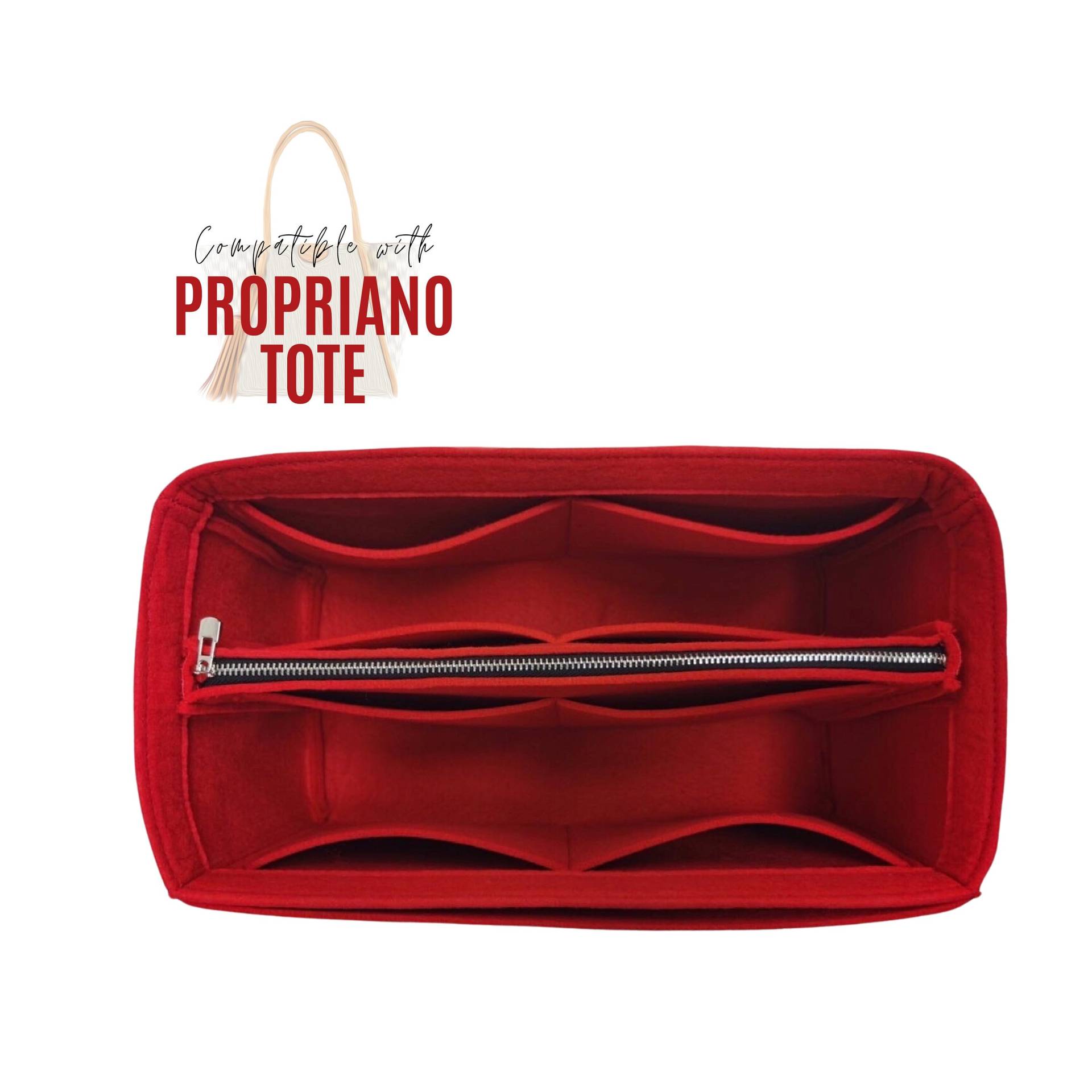 Propriano Taschenorganizer/Einsatz Anpassbare Handgefertigte Premium-Filzschutzfolie Einkaufstasche Snug Sturdy von divitize