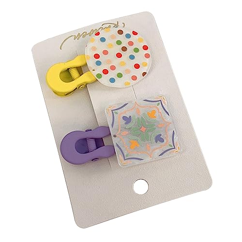 2 Stück/Set Süßigkeitenfarbe Entenschnabel Haarspange Frühling Kopfbedeckung für Frauen Mädchen Fotografieren Einkaufen Reisen von divuukyi