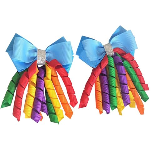 2 x Baby-Haarspangen mit Schleife, für Kinder, Weihnachten, Kleinkinder, Schmetterlings-Haarnadeln für Mädchen und Frauen von divuukyi