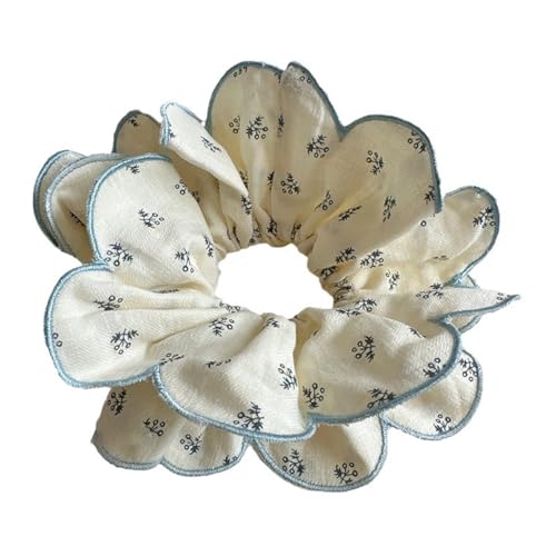 Aufwendiger Blumen-Haargummi für Damen, Haargummi, Blumen-Haargummi, Blau von divuukyi
