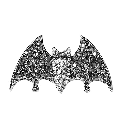 Haarspange für Halloween, Party, Strass, Fledermaus/Spinnen für Damen, Punk-Charm-Haarspange, Ästhetik, Gothic-Haar-Accessoire von divuukyi