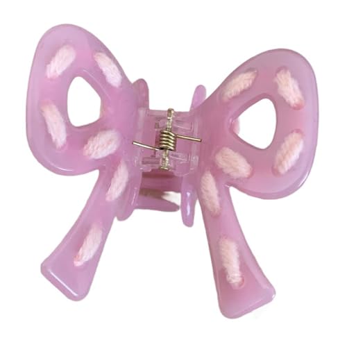 Haarspange mit Schleife, Essigsäure, Bananen-Haarspange, rutschfest, Zopf-Haarklammer für Damen, SideBangs von divuukyi