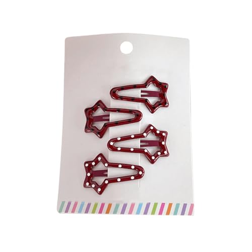 Kinder-Haarspange, süße Haarspange, Seitenclip, Bär, Stern, für Kinder und Mädchen von divuukyi
