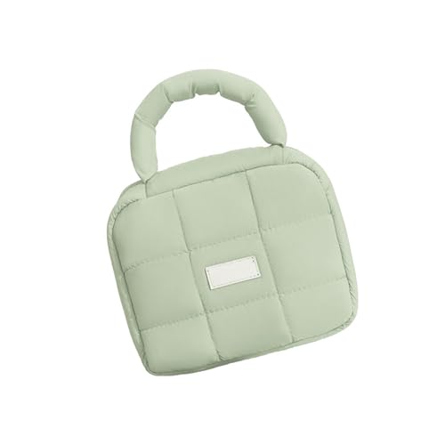 Mehrzweck-Damen-Kosmetik-Aufbewahrungstasche, tragbar, für Make-up-Pinsel und Zubehör, mit weichen Polyester-Materialien, grün von divuukyi