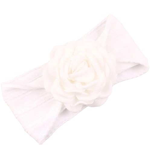 Weiches und bequemes Haarband mit Blumenmuster zum Schutz der Fontanellen aus bequemem, dehnbarem Stoff von divuukyi