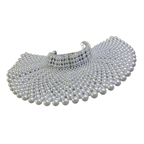 divuukyi Handgefertigte Perlen-Halskette, handgefertigt, Perlen-Halskette für Damen, elegantes Statement-Mode-Halsschmuck, Perle divuukyi Handgefertigte Perlen-Halskette, handgefertigt, Perlen-Halskette für Damen, elegantes Statement-Mode-Halsschmuck, Perle von divuukyi