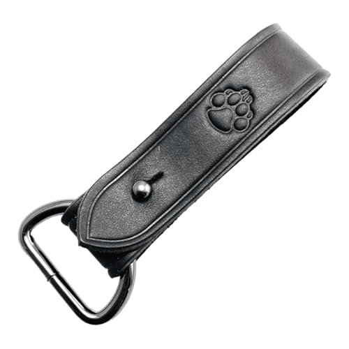 divuukyi Lederschlaufen-Halter, Lederschlaufe, Gürtelhalter, Ersatz, Leder-Gürtelschnalle mit D-Ringen von divuukyi