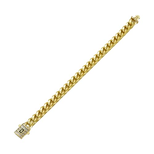 divuukyi Modische kubanische Gliederkette, Halskette, Hip-Hop, Edelstahl, Modeschmuck, Accessoire für trendige Frauen, 5.85x3.9in, Edelstahl divuukyi Modische kubanische Gliederkette, Halskette, Hip-Hop, Edelstahl, Modeschmuck, Accessoire für trendige Frauen, 5.85x3.9in, Edelstahl von divuukyi