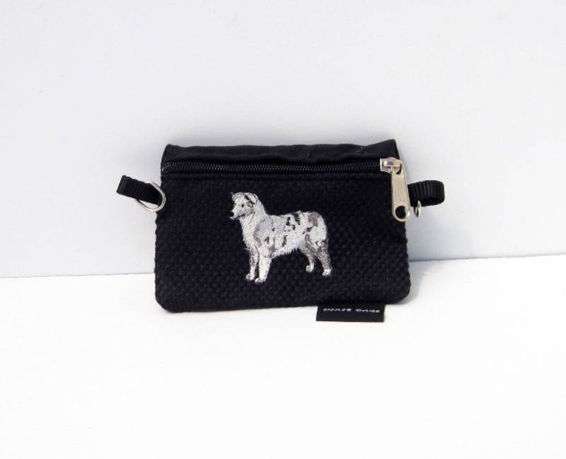 Blaue Merle Australian Shepherd Hund Geldbörse von dixiebags
