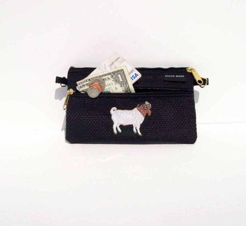 Boer Goat 2 Fachtasche Auf Schwarz von dixiebags