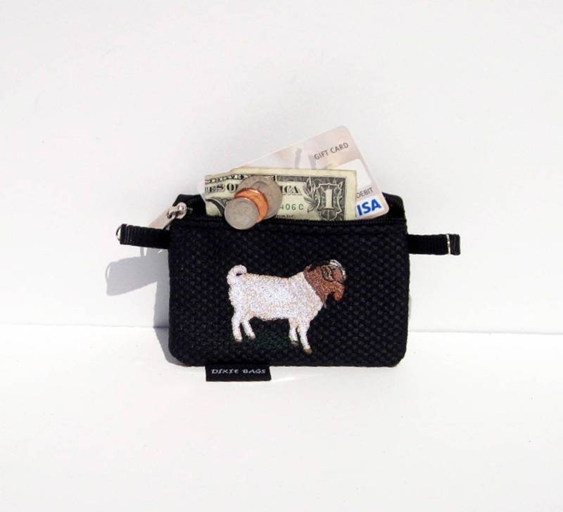Boer Ziege Geldbörse Auf Schwarz von dixiebags