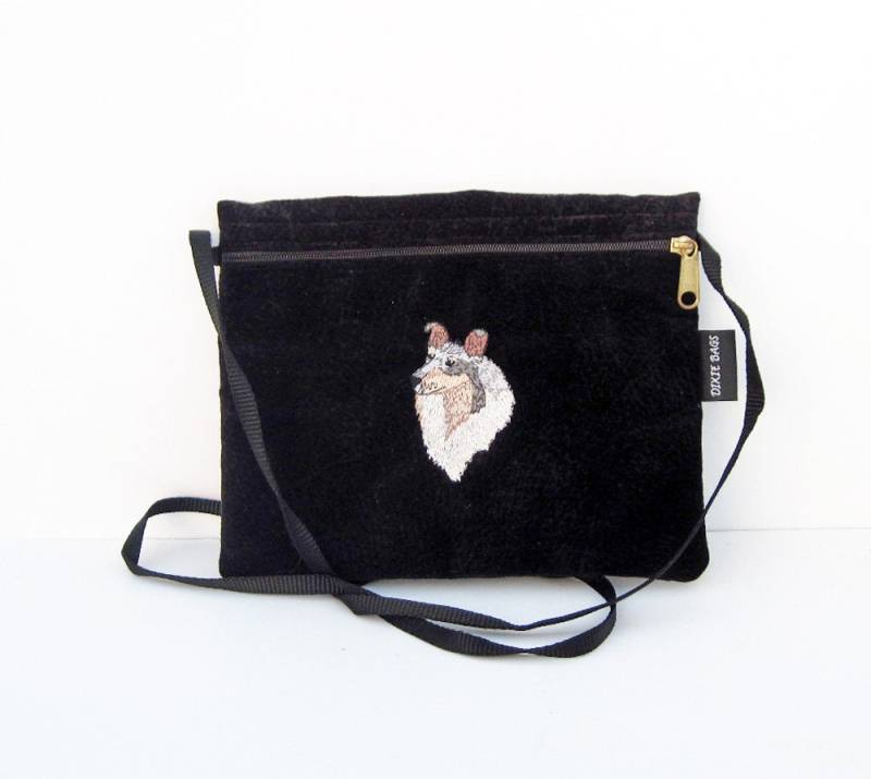 Collie, Blau Merle Collie Hund, Mini Geldbörse von dixiebags