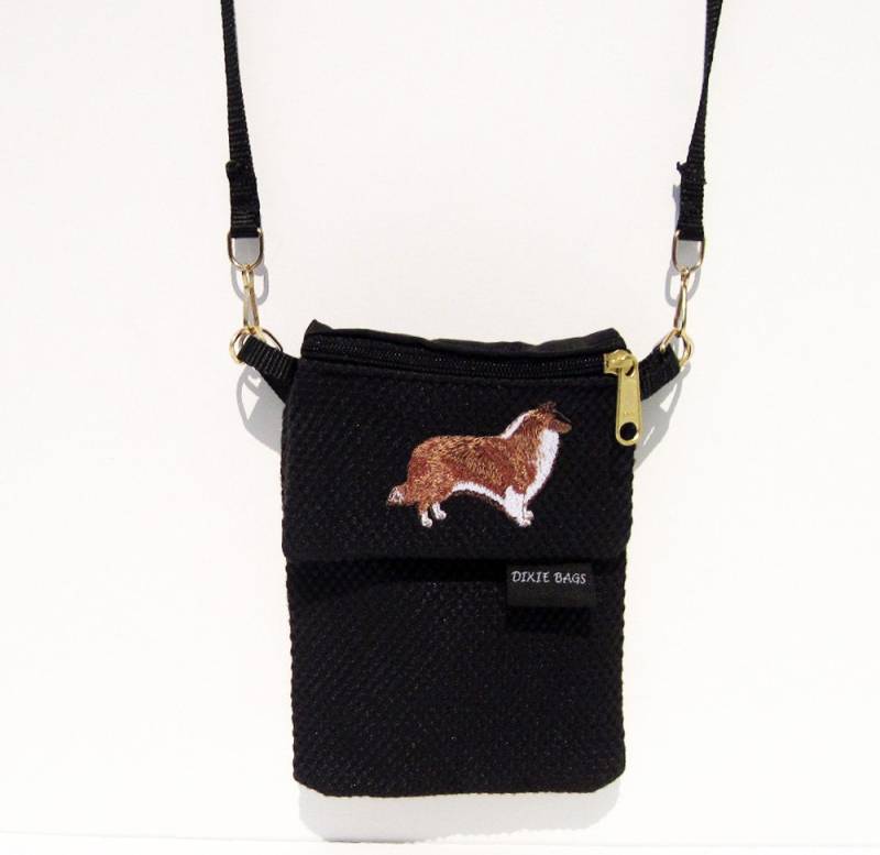 Collie, Grobe Mantel Hund Große Handytasche Mit Einer Münze Geldbörse, 2 Stück Set von dixiebags