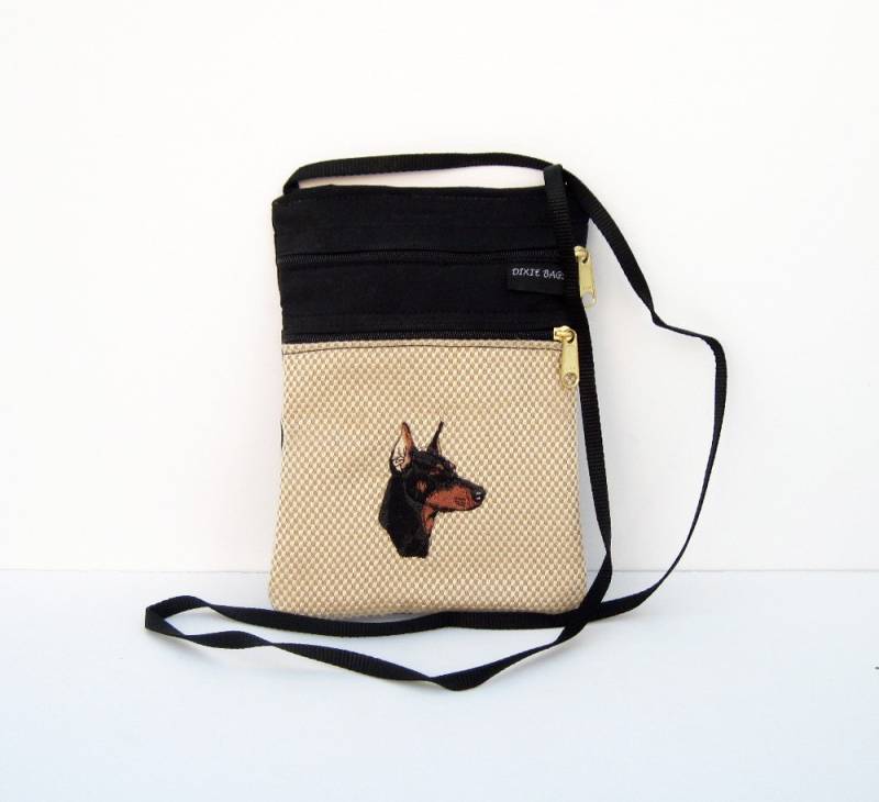Doberman Pinscher Hund Kreuz Körper Flache Geldbörse von dixiebags