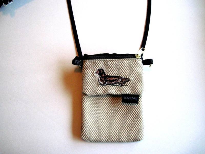 Lange Haare Dackel Hund Groß Handy 2 Stück Set von dixiebags