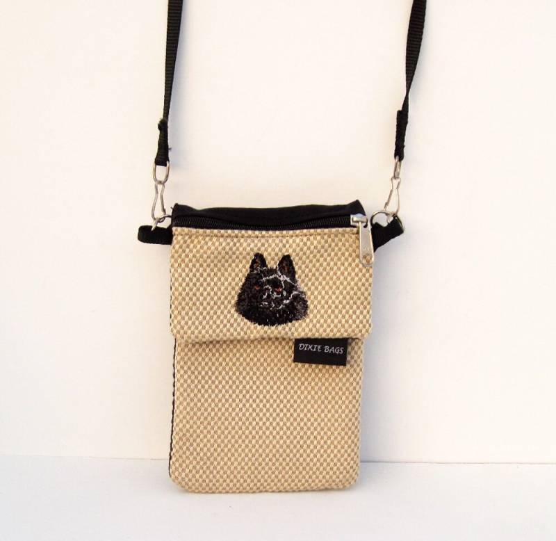 Schipperke Hund Große Handytasche Mit Einer Münze Geldbörse, 2 Stück Set von dixiebags