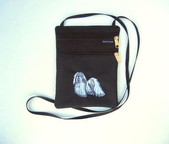 Shih Tzu Lange Haare Hund Kreuz Körper Flache Geldbörse von dixiebags