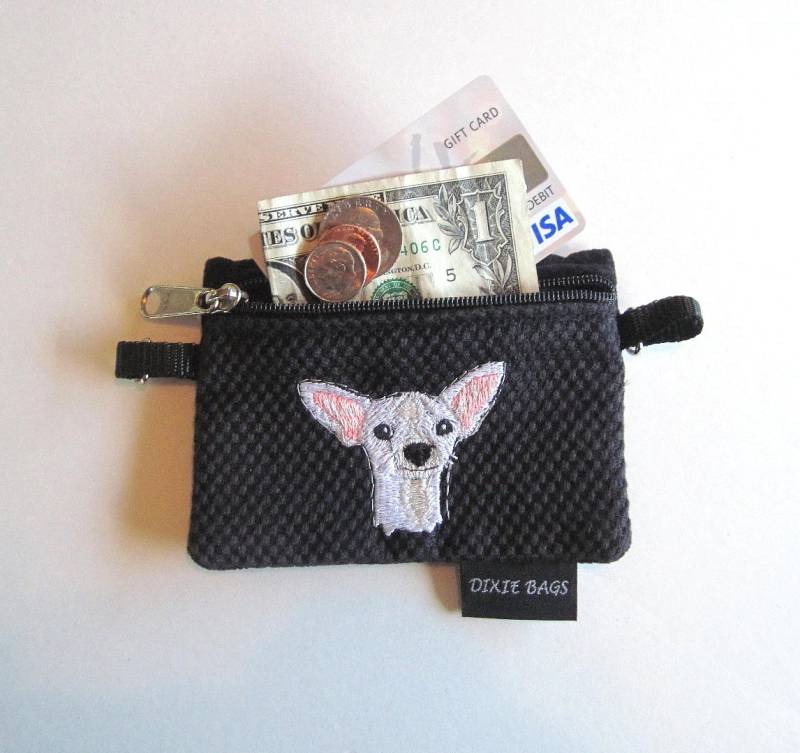 Weiße Chihuahua Hund Geldbörse von dixiebags
