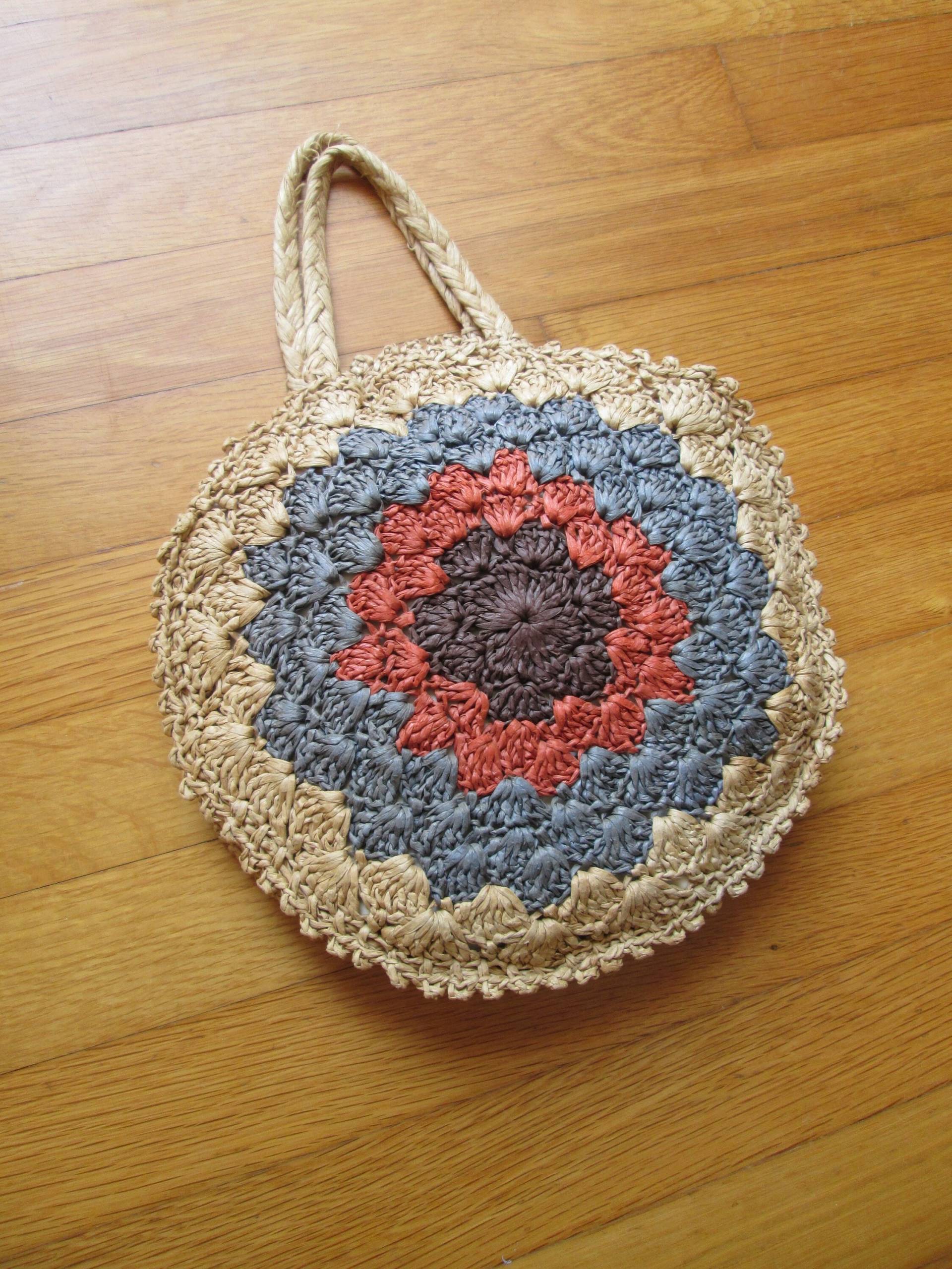 1930S Shirley Sensational Southwestern Stroh Geldbörse/Vintage 30Er Jahre Native Woven Runde Handtasche Western von dixiefried