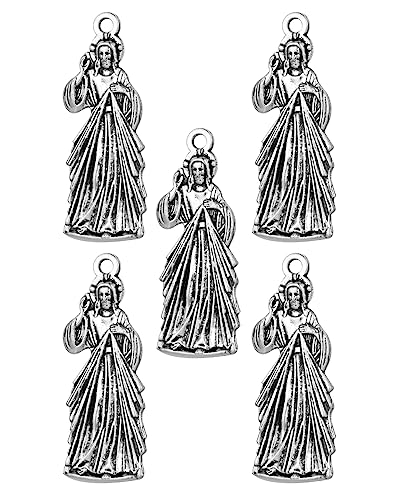 diyalo Heilige Ikone Wundertätige Medaille / Unsere Liebe Frau von Guadalupe / Gnade / Theotokos / Sanctus Pater Benedictus / Divine Mercy großer Anhänger 5 Stück diyalo Heilige Ikone Wundertätige Medaille / Unsere Liebe Frau von Guadalupe / Gnade / Theotokos / Sanctus Pater Benedictus / Divine Mercy großer Anhänger 5 Stück von diyalo