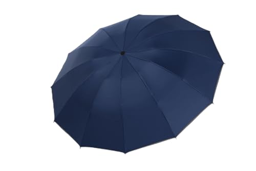 diyfixlcd Umgekehrter Regenschirm: Kreativer Regenschirm mit zehn Knochen, dreifach gefaltet, vollautomatischer Sonnenschirm, navy von diyfixlcd