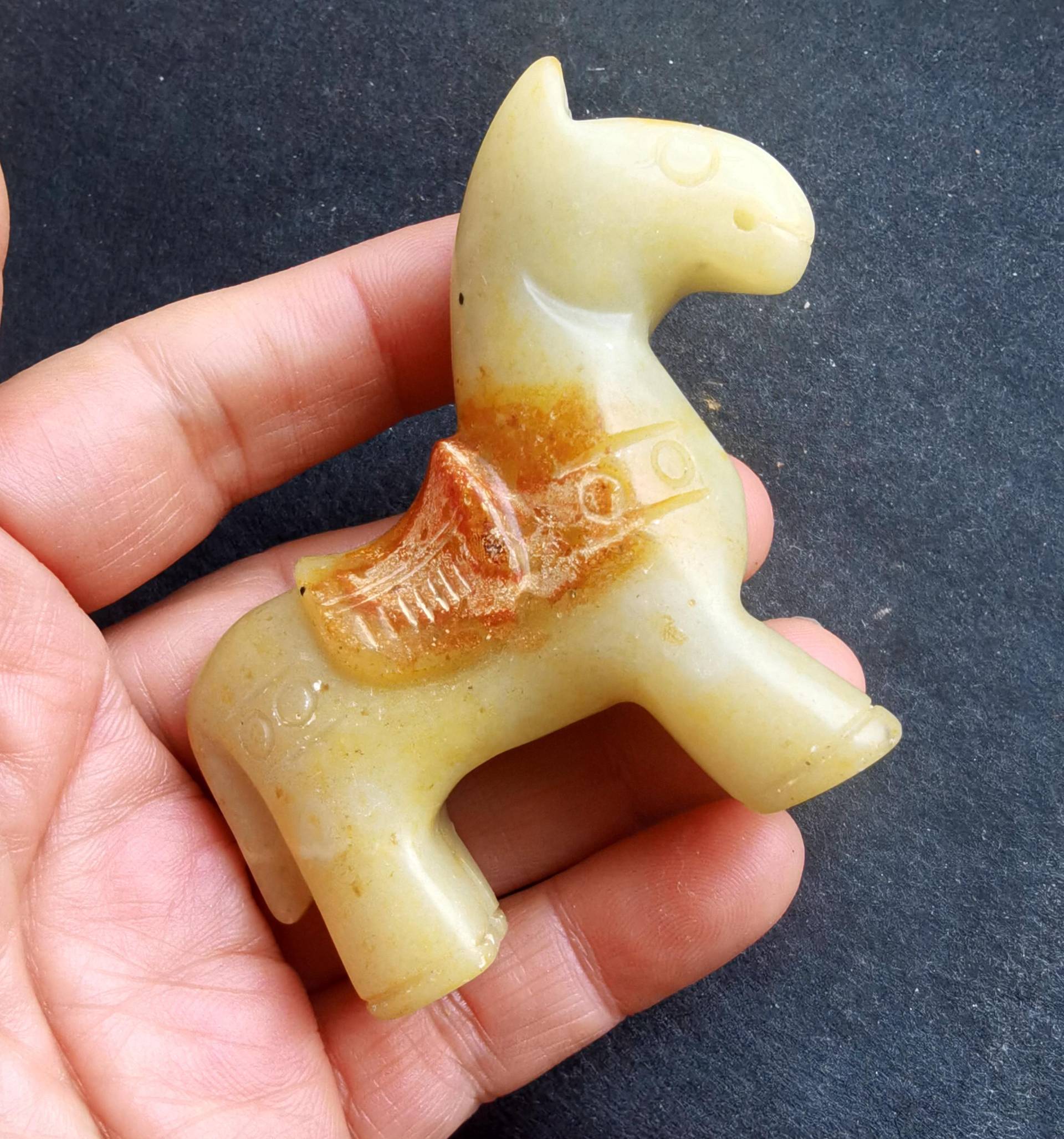 3D Pferd, Carving Natürlicher Jade Stein Anhänger, Doppelseite, Amulett Talisman Für Die Herstellung Von Handgemachten Halskette Anhänger Schmuck von diygem