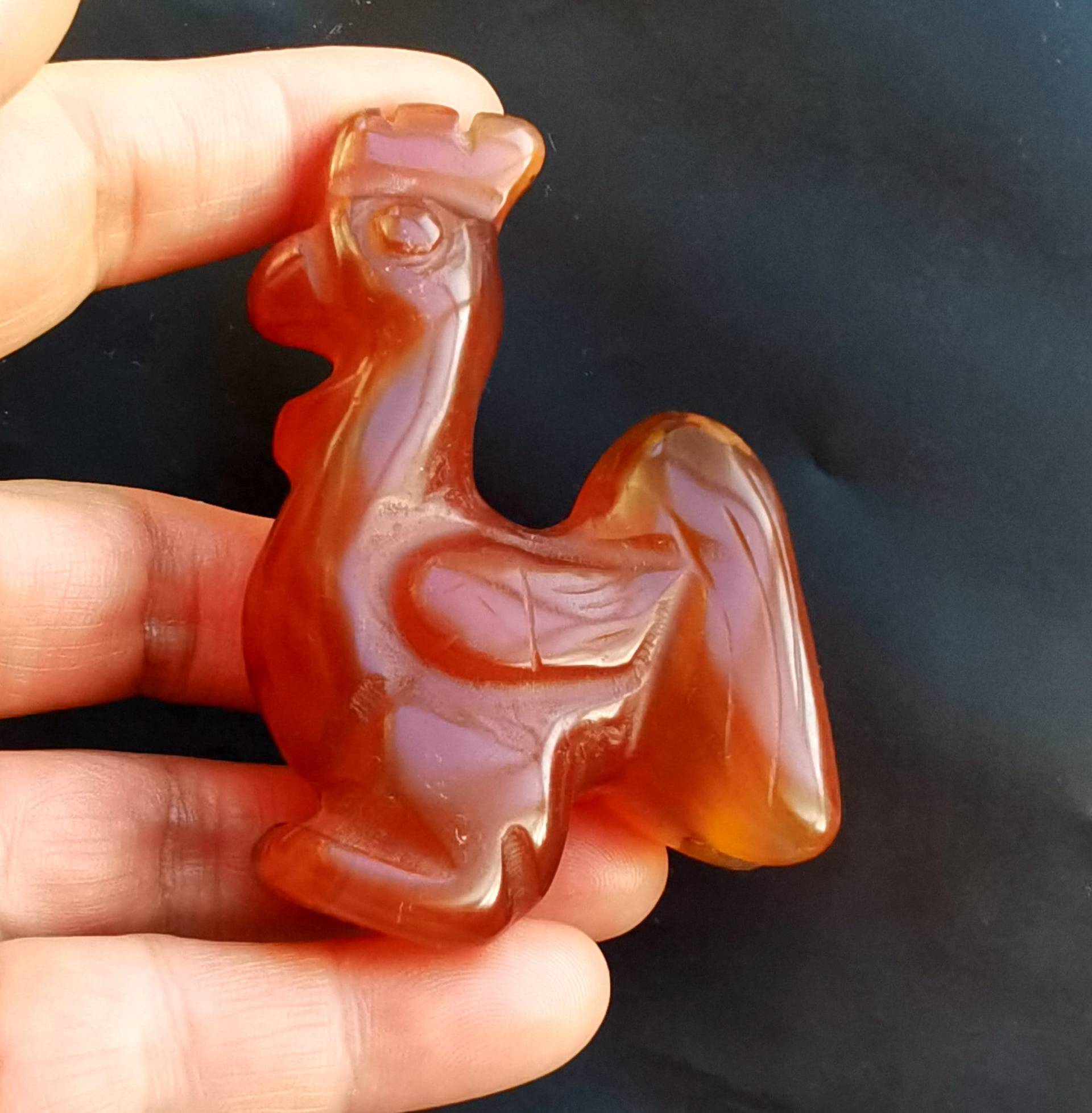 Achat Hahn Anhänger Amulett Talisman von diygem