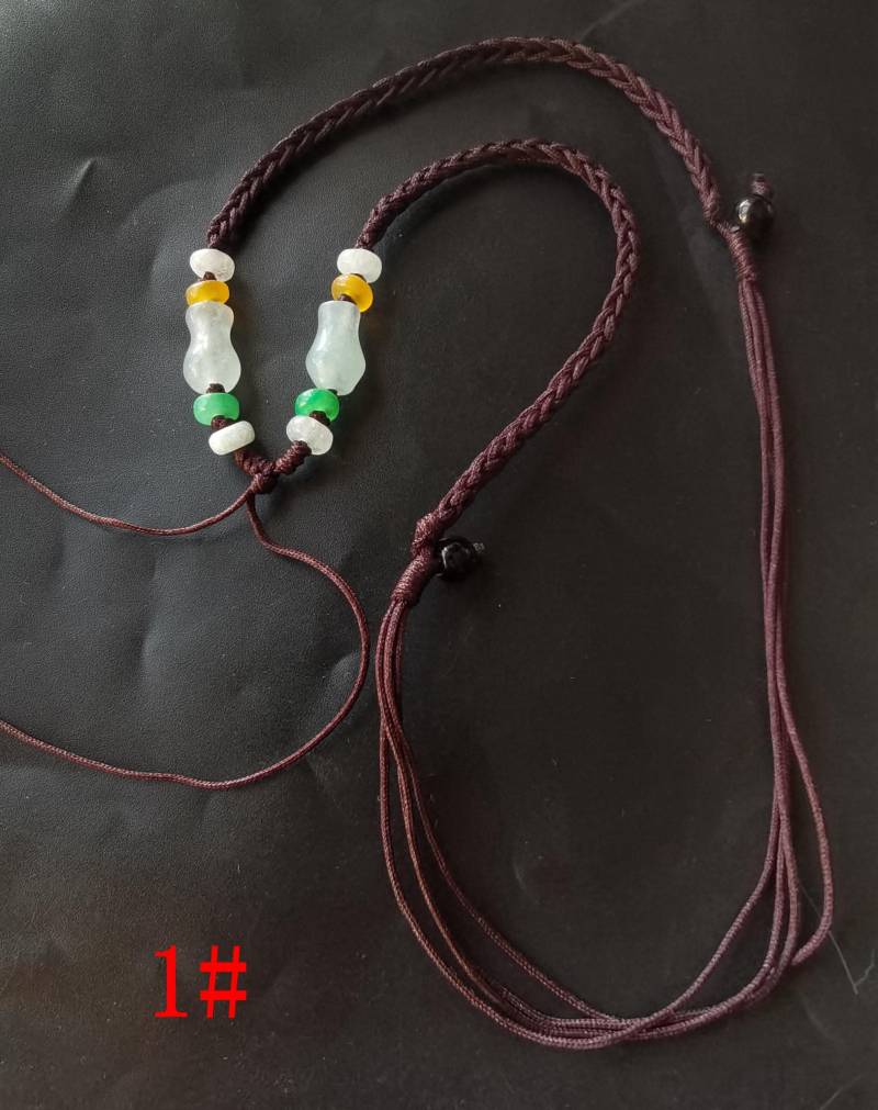 Handgeschnitzte Jadeit Anhänger Halskette von diygem