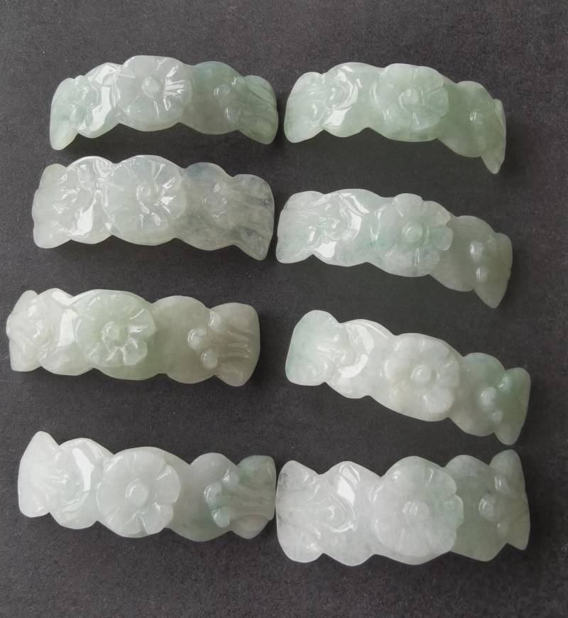 Jade Blume Link Geschnitzte Jadeit Diy Schmuck Versorgung von diygem