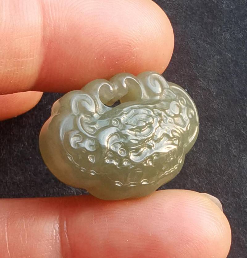 Liebe Schloss, Lotus Blatt Blume Natürliche Jade Stein Anhänger, Amulett Für Die Herstellung Halskette Schmuck von diygem