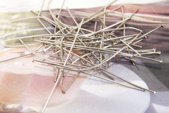 Münze Kopf Pins Metall Filigree 40mm - 100 Perlen 3Do von diygem