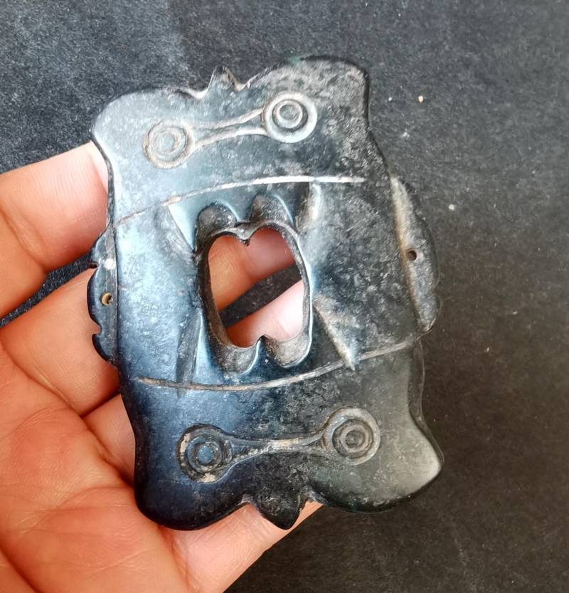 Rechteck Natürliche Schwarze Jade Jaspis Stein Anhänger, Edelstein Perle Schmuck Lieferungen Zb von diygem