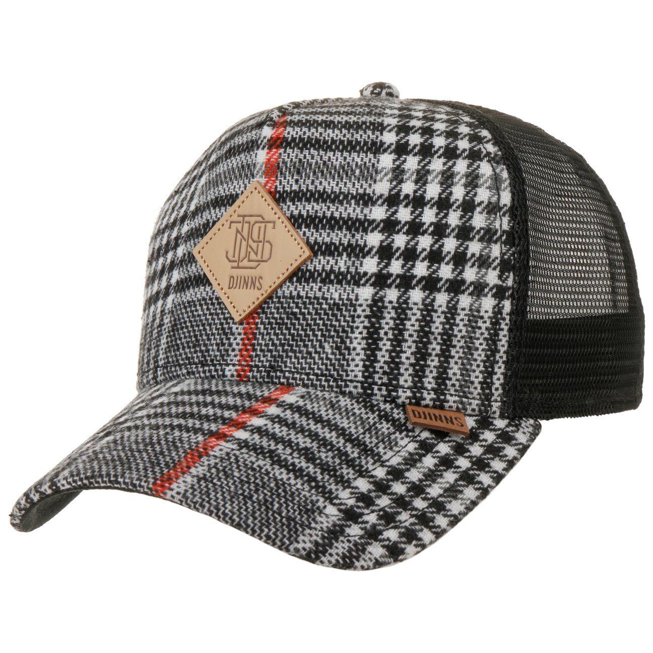 HFT Check Logo Patch Tweed Cap by Djinns von djinns