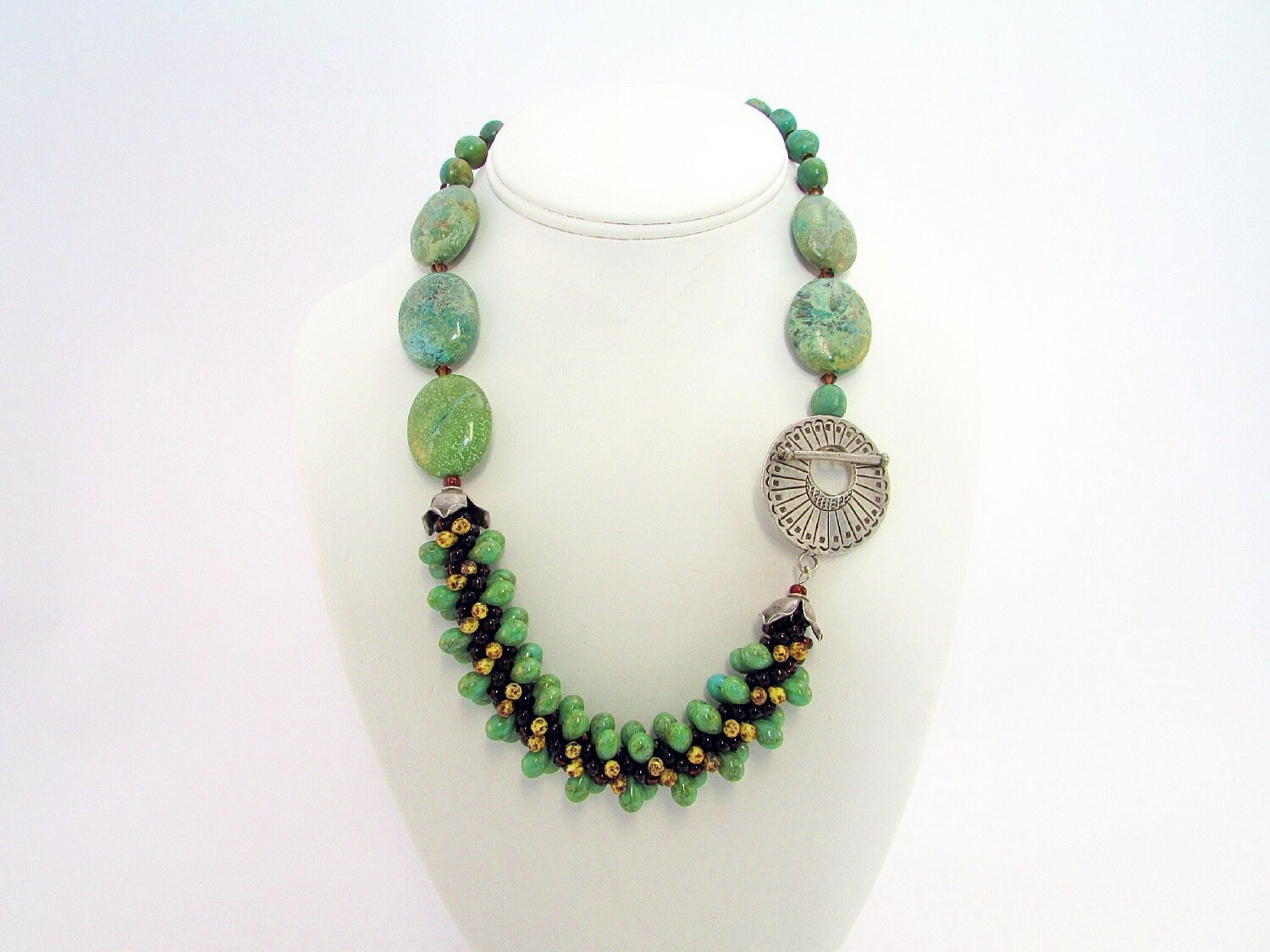 Türkis Und Kumihimo Halskette von dkelleysdesigns